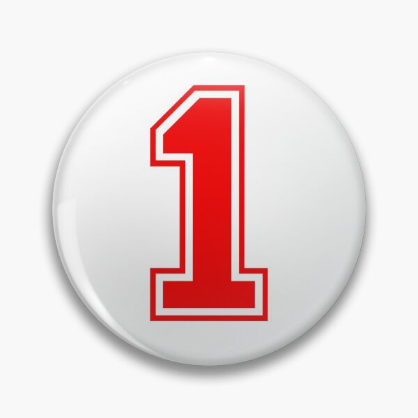 Item preview, Varsity Team Sports Uniform Number #1 - Red designed and sold by RiplMedia.