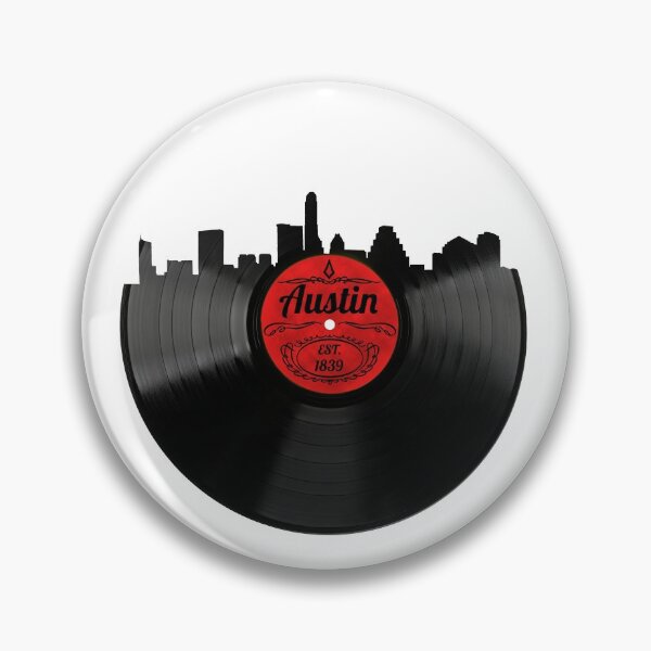 Item preview, Austin Texas Vinyl Record Skyline Design designed and sold by TNDesignStudio.