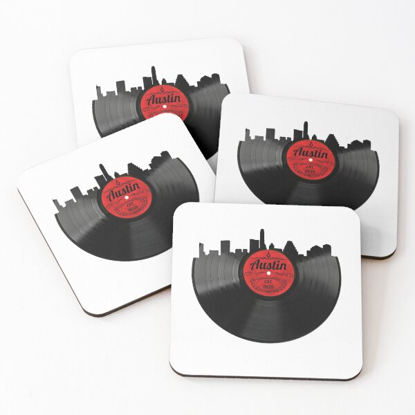 Item preview, Austin Texas Vinyl Record Skyline Design designed and sold by TNDesignStudio.