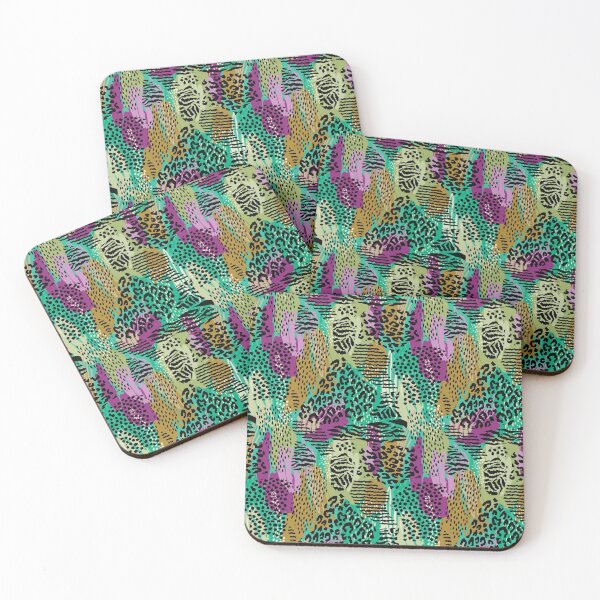 Item preview, Purple & Green Animal Print designed and sold by Rainbows Galore.