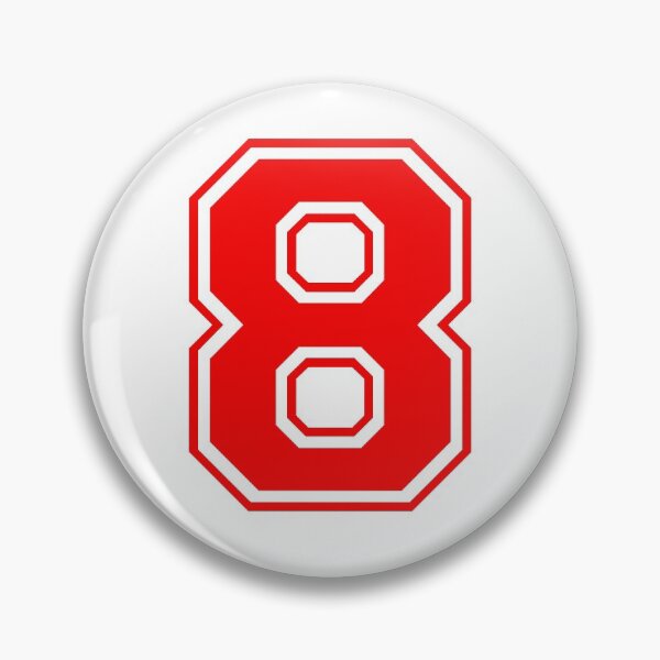 Item preview, Varsity Team Sports Uniform Number #8 - Red designed and sold by RiplMedia.