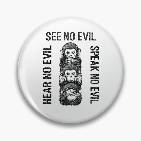 Item preview, Three Wise Monkeys Buddha See Hear Speak No Evil designed and sold by weewhirlwind.