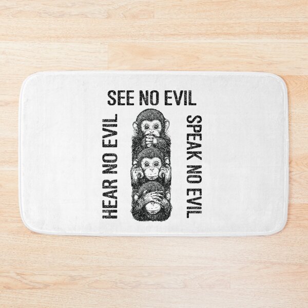 Item preview, Three Wise Monkeys Buddha See Hear Speak No Evil designed and sold by weewhirlwind.