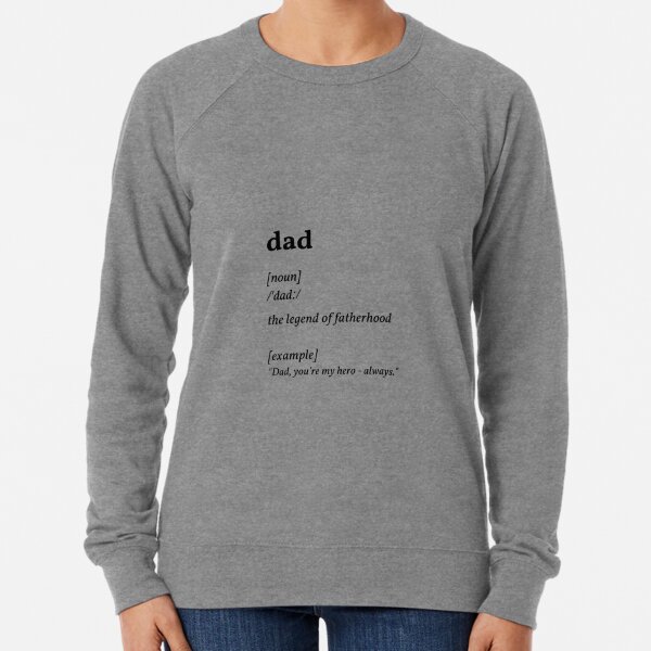  Dad definition meaning dictionary funny joke humor lol men  Pullover Hoodie : Clothing, Shoes & Jewelry