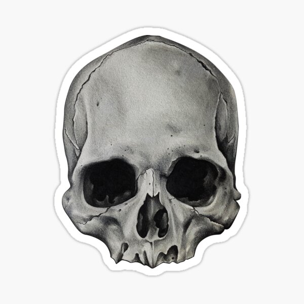Just a Skull Sticker