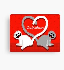 KITTENHEART Canvas Print