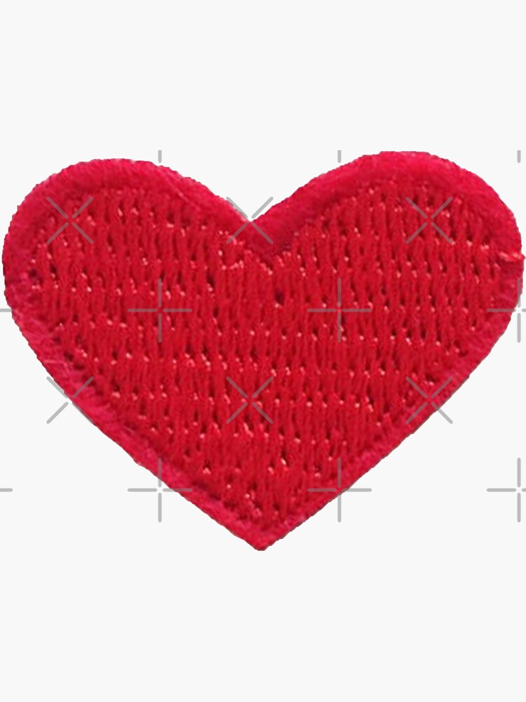 "Heart Patch" Sticker by designolo Redbubble