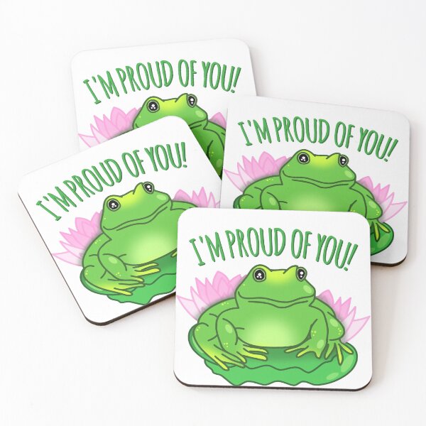 Item preview, motivational frog is proud of you designed and sold by FandomizedRose.