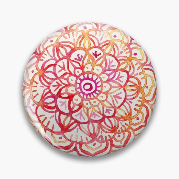 Item preview, Watercolor Medallion in Sunset Colors designed and sold by micklyn.