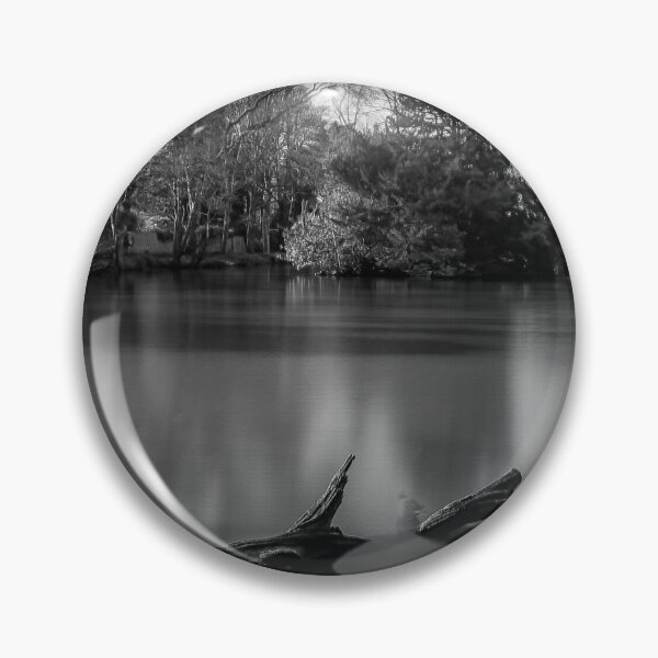 Item preview, Moseley Park and Pool Birmingham Long Exposure Mono Beautiful Fine Art designed and sold by kwn1804.