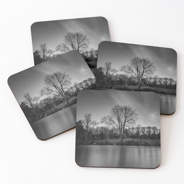 Item preview, Moseley Park and Pool Birmingham Long Exposure Mono Beautiful Fine Art 2 designed and sold by kwn1804.