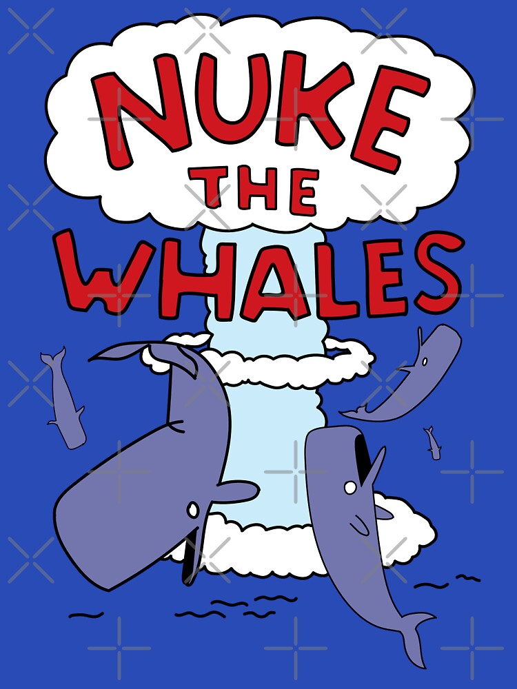 Thumbnail 7 of 7, Essential T-Shirt, Nuke the Whales designed and sold by McPod.