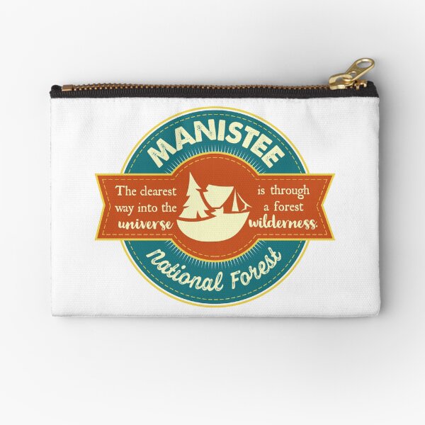 Manistee National Forest Shirt, Sticker, Mug (CC) Zipper Pouch