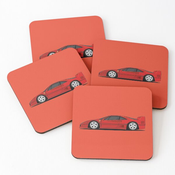 Ferrari F40 Coasters (Set of 4)