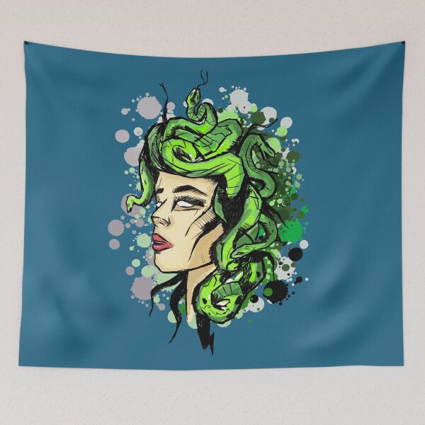 Item preview, Medusa Greek Mythology Gorgon Illustration designed and sold by RAWWR.