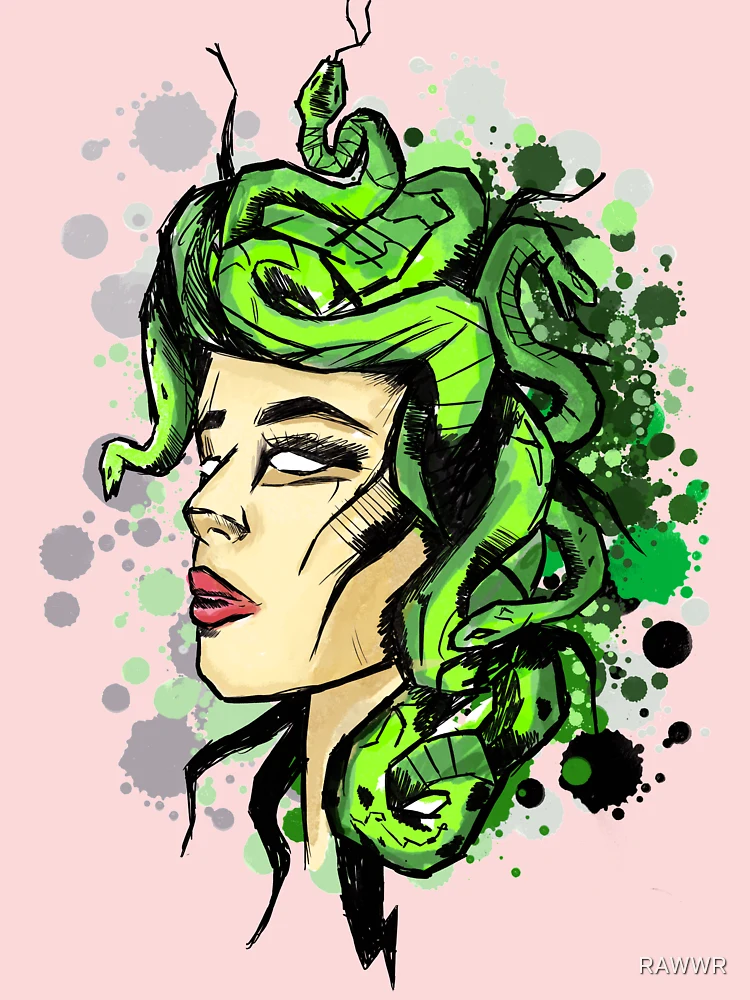 Ancient Greek Goddess. Medusa Gorgon. the Serpent Goddess. the Mythological  Deities of Olympia. Vector Illustration of the Stock Illustration -  Illustration of cute, funny: 221057392