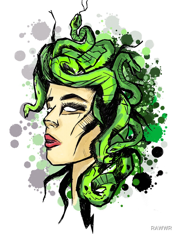 A small sketch of Medusa that I made a couple of days ago : r/drawing