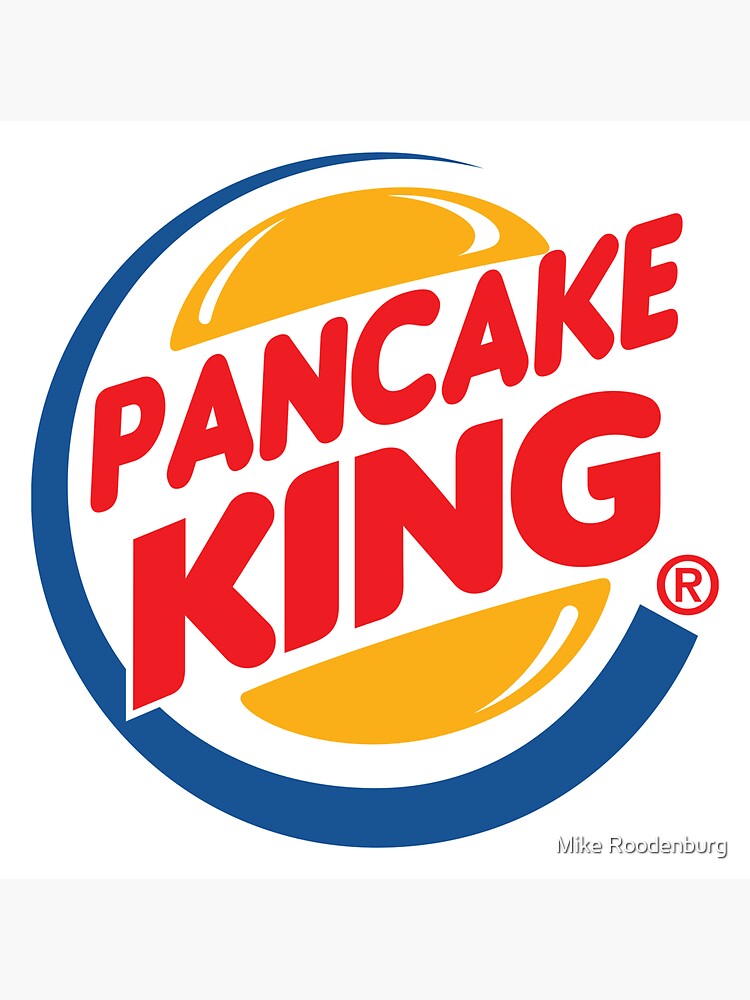 "Pancake King logo" Sticker for Sale by KingStark Redbubble
