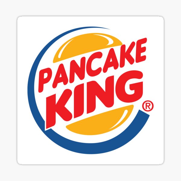 "Pancake King logo" Sticker for Sale by KingStark Redbubble