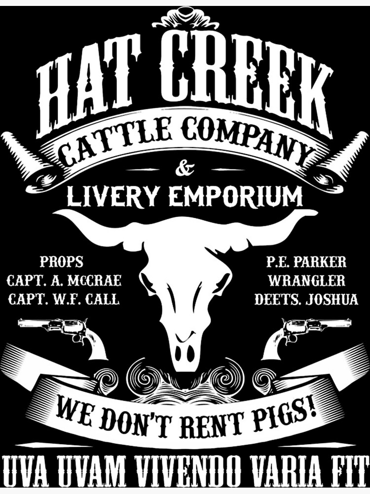 "HAT CREEK" Poster for Sale by hertake Redbubble