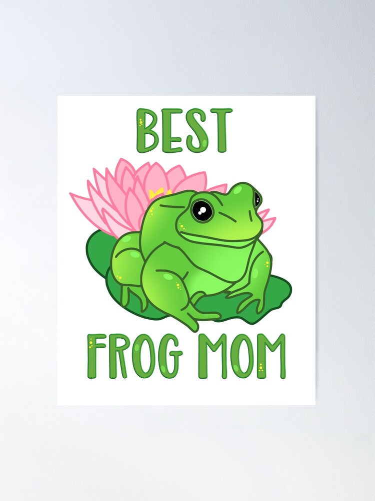 Mama Frog and Tadpole - Hard Enamel Pin Momma Frog Mom