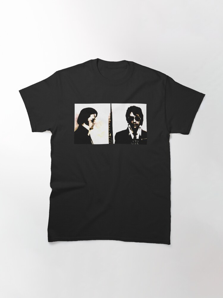 Thumbnail 2 of 7, Classic T-Shirt, mugshot the king designed and sold by greenarmyman.