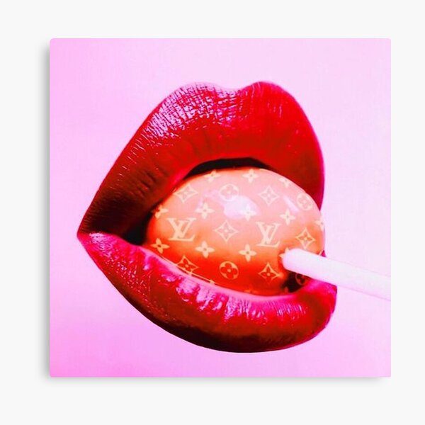 Candy Lips Canvas Print