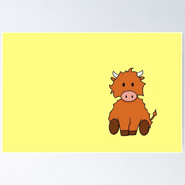 Item preview, Cute Highland Cow designed and sold by Sophwrix.