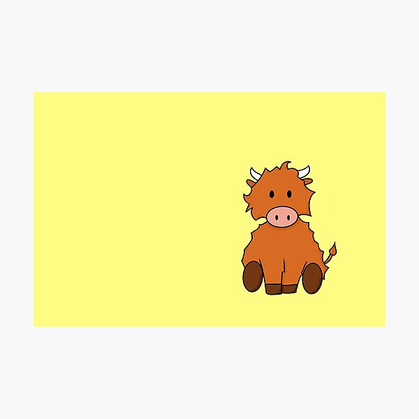 Item preview, Cute Highland Cow designed and sold by Sophwrix.