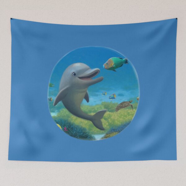 Item preview, The Friendly Dolphin  designed and sold by 3WishStudios.