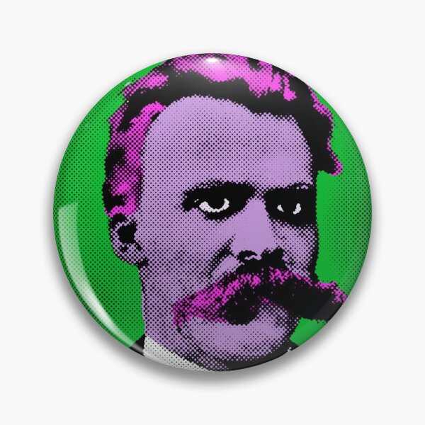 Item preview, Pop Art Portrait of Friedrich Nietzsche in Green Background designed and sold by OnlyPopArt.