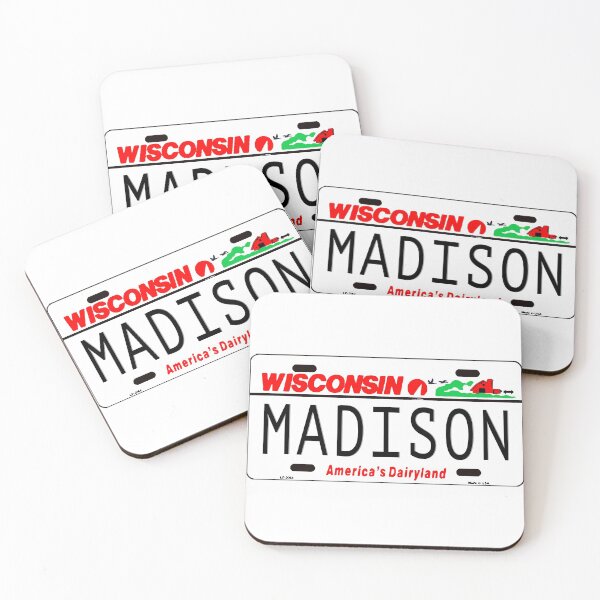 Item preview, Madison, WI License Plate designed and sold by Decal Mania.