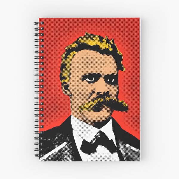 Item preview, Pop Art Portrait of Friedrich Nietzsche in Red Background designed and sold by OnlyPopArt.