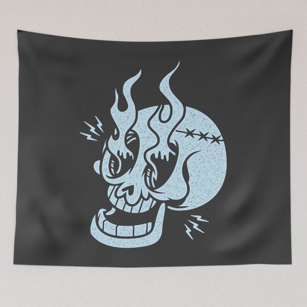 Item preview, FLAMING SKULL designed and sold by oldskooldesign.