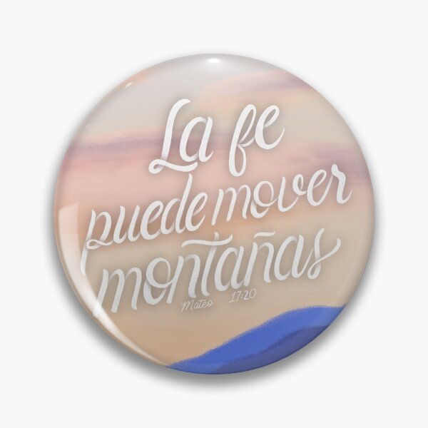Item preview, La fe puede mover montañas. Mateo 17:20 - Bible Verse designed and sold by GraphicsbyNel.