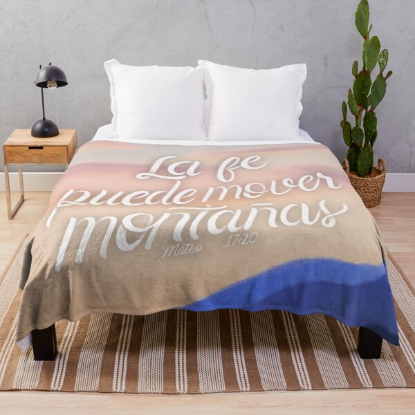 Item preview, La fe puede mover montañas. Mateo 17:20 - Bible Verse designed and sold by GraphicsbyNel.
