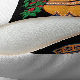 Alternate view of MUISCA CHIBCHA COLOMBIA QUIMBAYA POPORO - full colour Floor Pillow