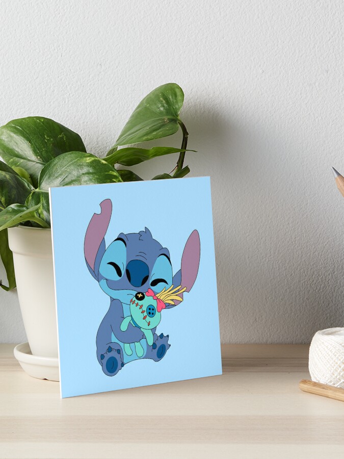 Cute Stitch  Art Board Print for Sale by FalChi