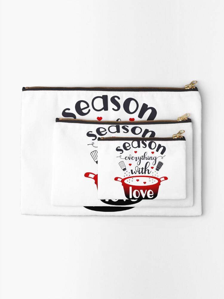 Alternate view of Season Everything With Love Zipper Pouch