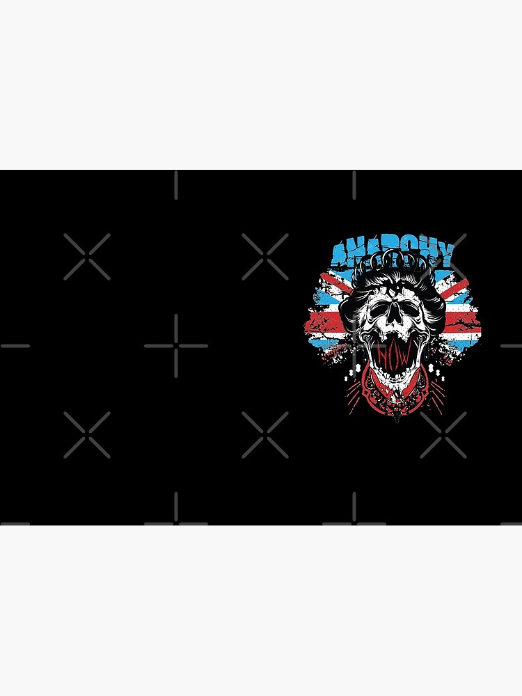 Union Jack Flag Anarchy In The UK Queen Skull United Kingdom Retro Pride by thespottydogg