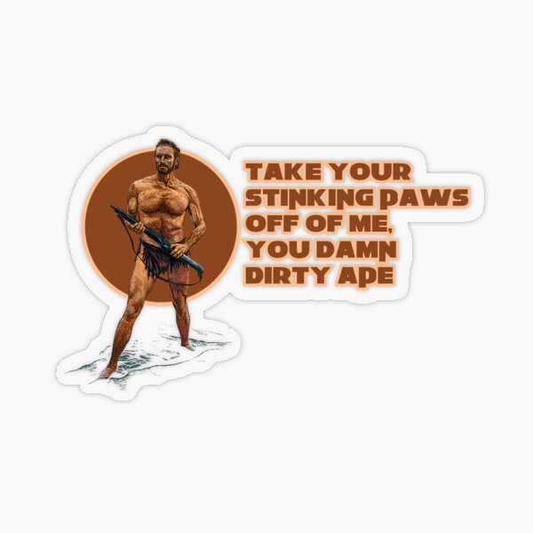 Planet of the Apes Transparent Sticker
