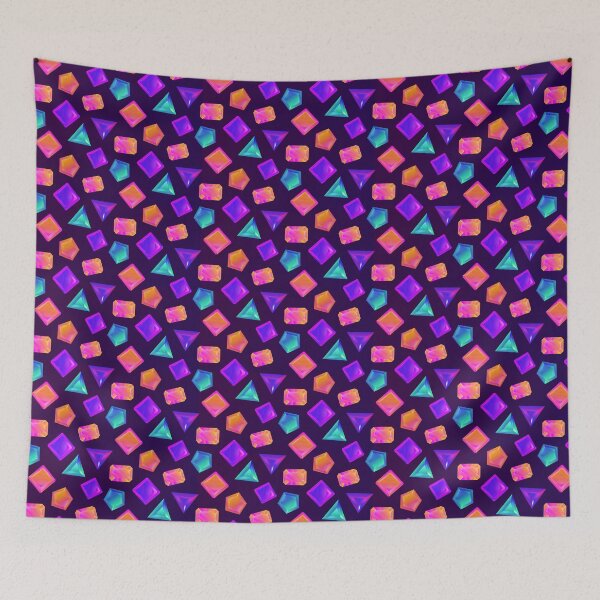 Item preview, Bright Glowing Crystal Pattern designed and sold by hovmedia.
