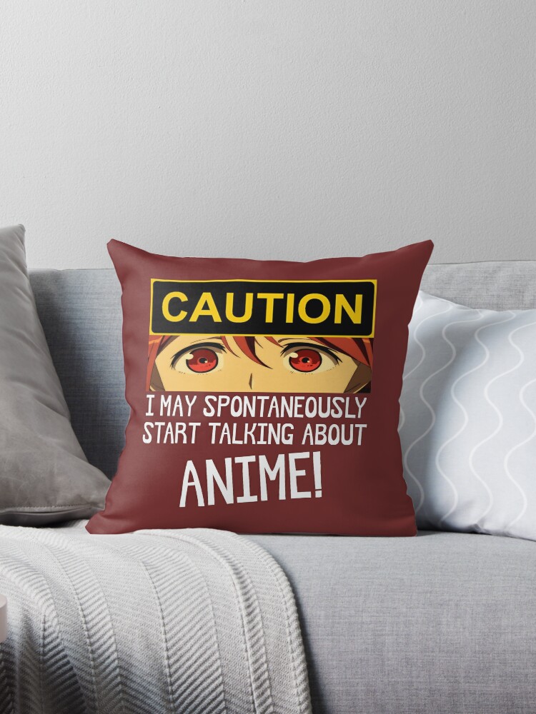 Anime Gifts - Caution I May Spontaneously Start Talking About Anime Funny  Warning Gift Ideas for Anime Games Figures & Cosplay Lovers