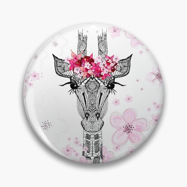 Item preview, FLOWER GIRL GIRAFFE ON PINK designed and sold by SunlightStudios.
