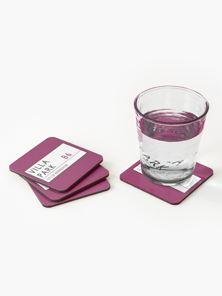 Alternate view of Villa Park Road Sign Coasters (Set of 4)
