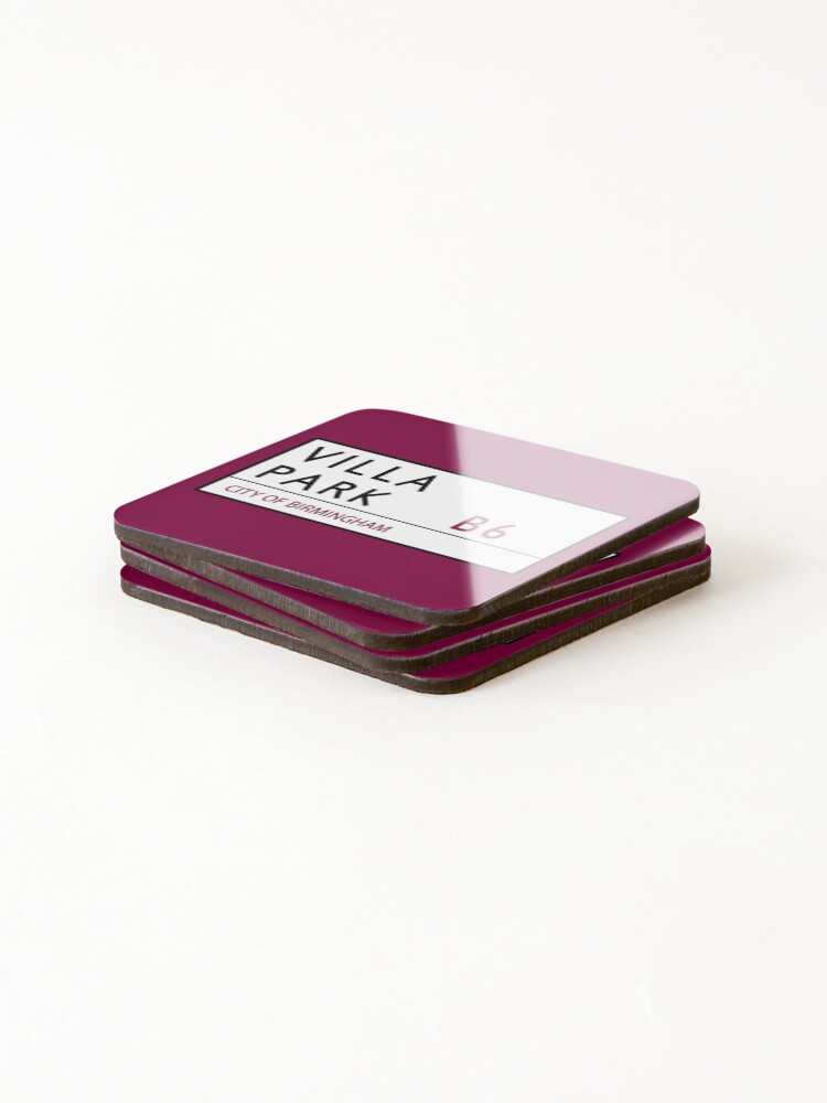 Alternate view of Villa Park Road Sign Coasters (Set of 4)