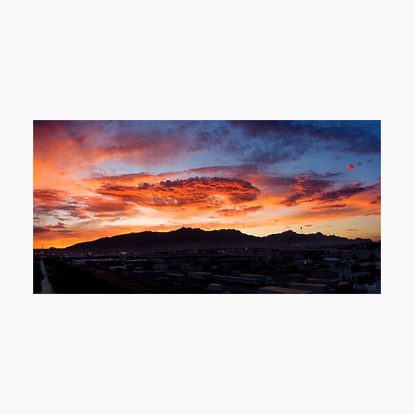 Sunset over El Paso Photographic Print