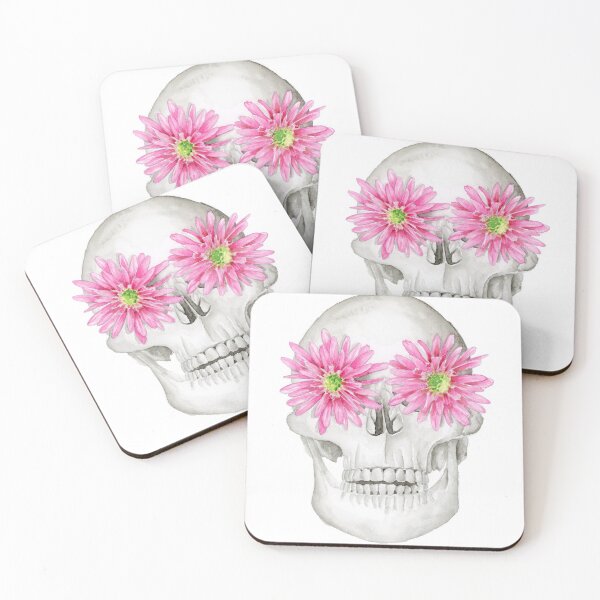 Item preview, Flower Eye Skull designed and sold by SabinasArts.