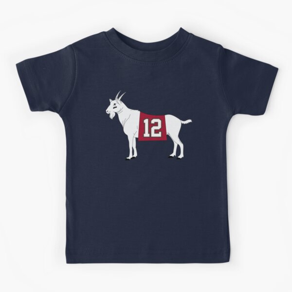 Tom Brady Kids T-Shirt - Tampa Bay Pop Culture Tampa Bay Goat 12 Wht