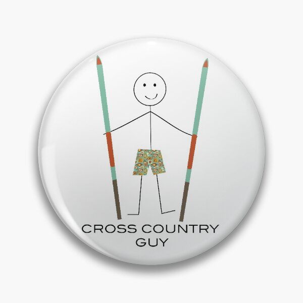 Item preview, Funny Mens Cross Country Ski Guy designed and sold by whyitsme.